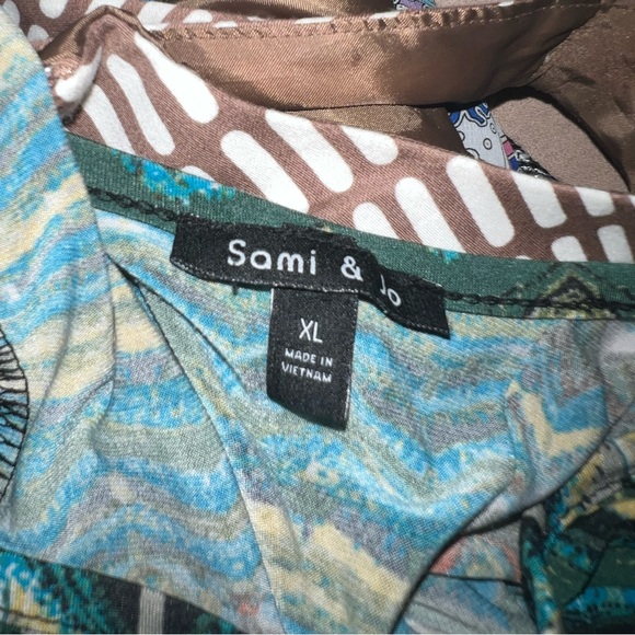 Sami & Jo Green multicolor long dress size XL - Picture 7 of 11